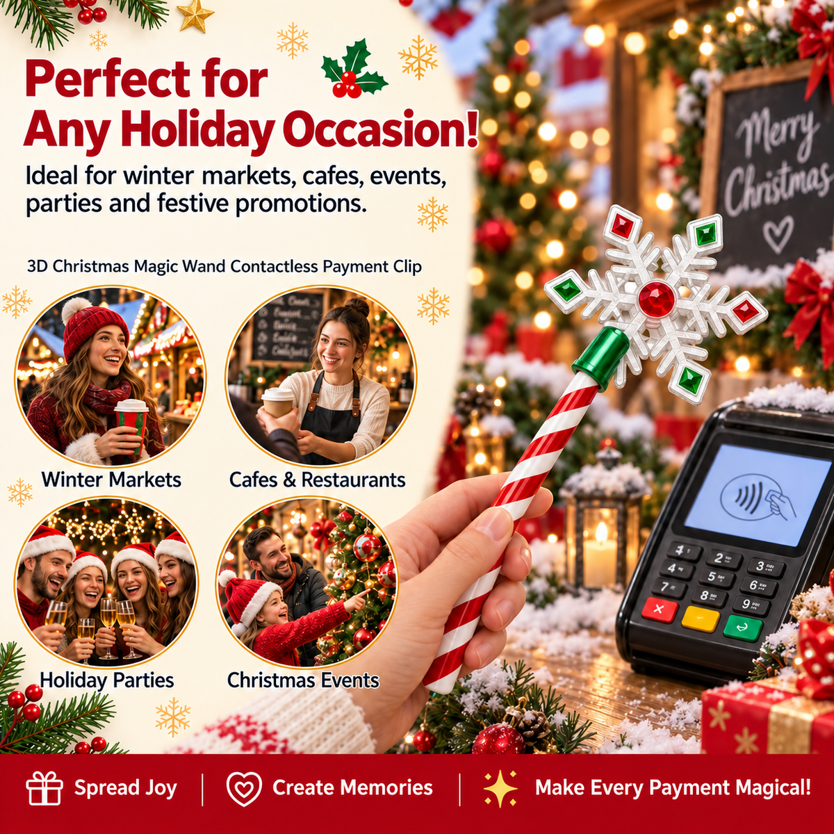 🎄✨ Make Every Payment Magical! Christmas Payment Wand 💳