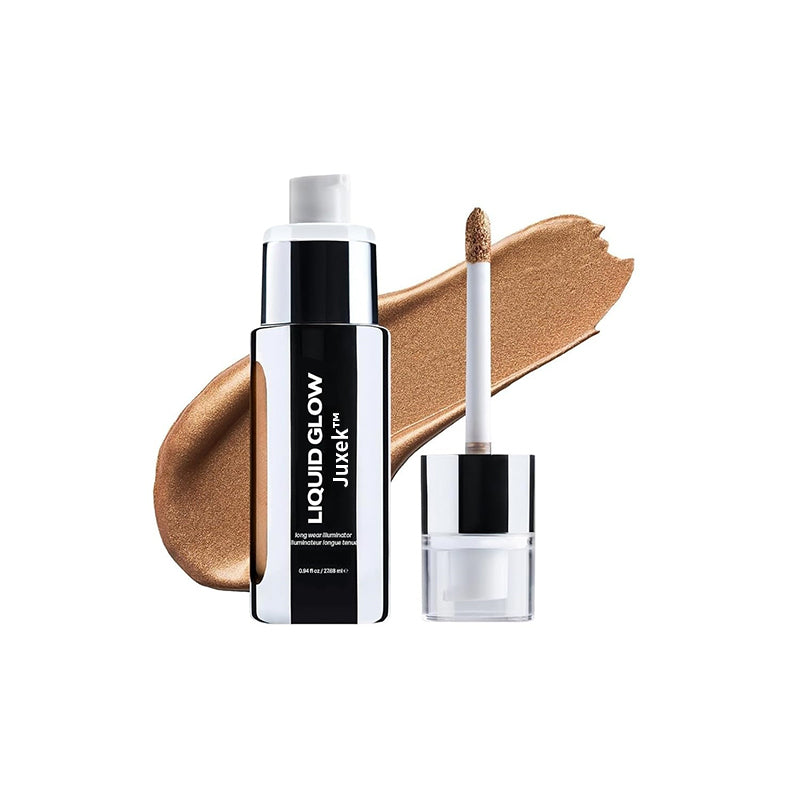Juxek™ Liquid Glow, 3-in-1 Illuminator, Highlighter & Bronzer | Vegan & Cruelty-Free