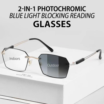 Juxek high hardness✨Anti blue progressive Far And Near Dual-Use Reading Glasses