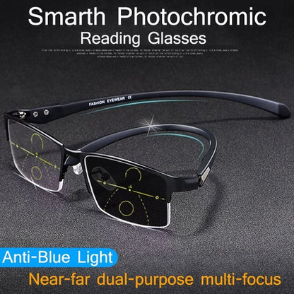 Juxek high hardness✨Anti blue progressive Far And Near Dual-Use Reading Glasses