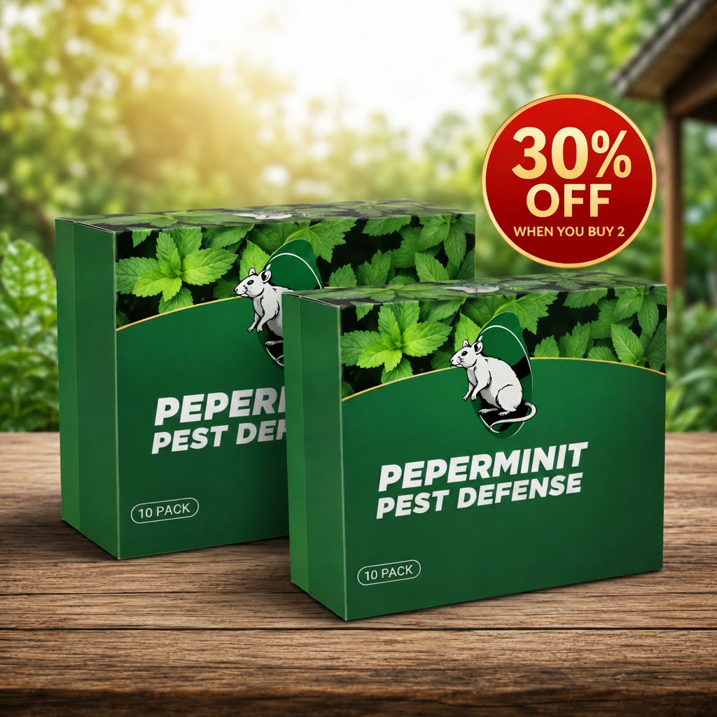 💥LAST DAY SALE 50%OFF💥🟢 Natural Peppermint Rodent Repellent Tablets – 10 Pack