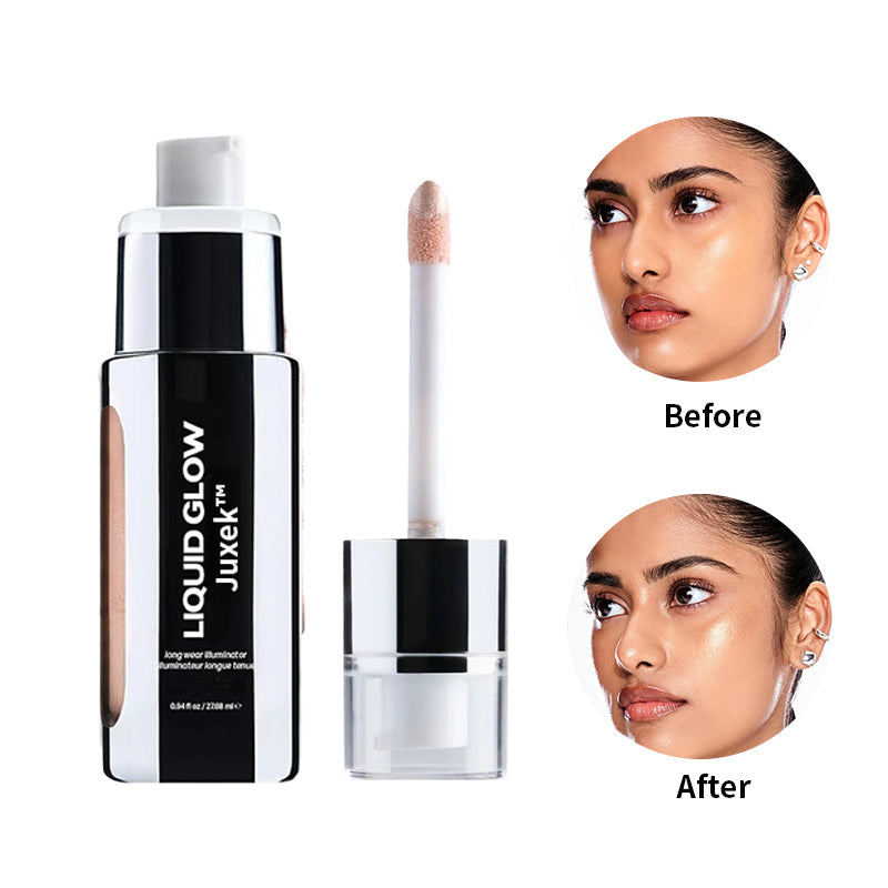 Juxek™ Liquid Glow, 3-in-1 Illuminator, Highlighter & Bronzer | Vegan & Cruelty-Free
