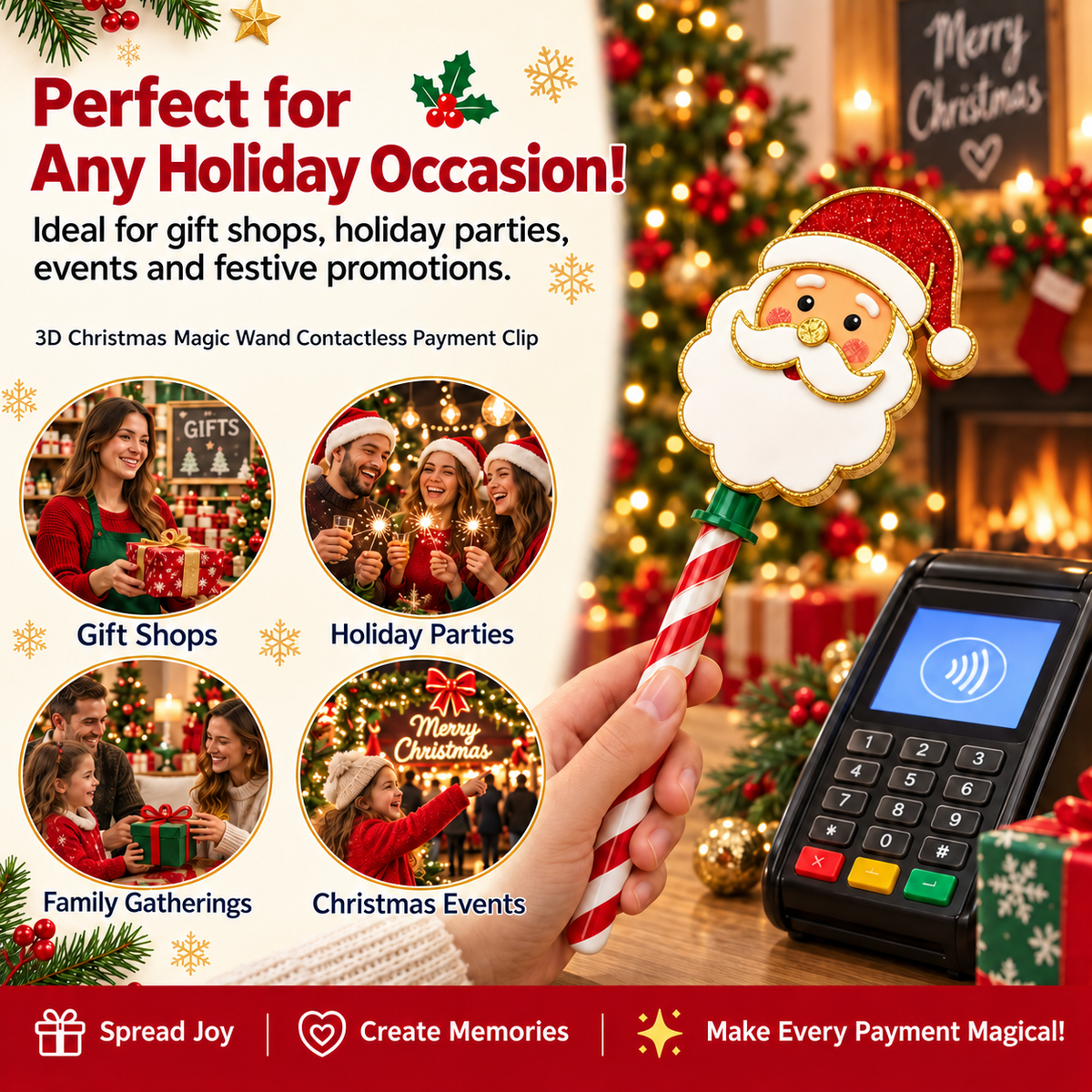 🎄✨ Make Every Payment Magical! Christmas Payment Wand 💳