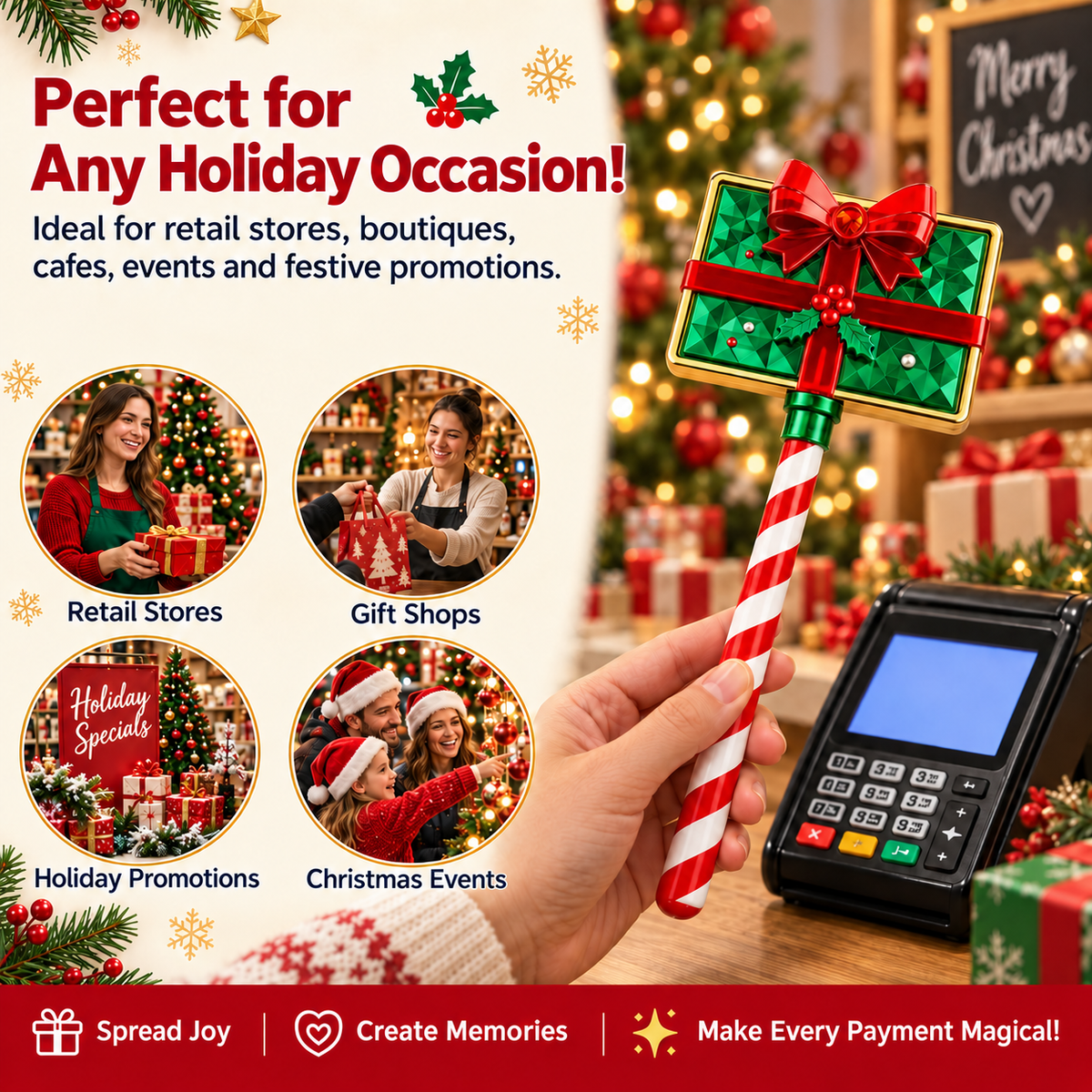 🎄✨ Make Every Payment Magical! Christmas Payment Wand 💳