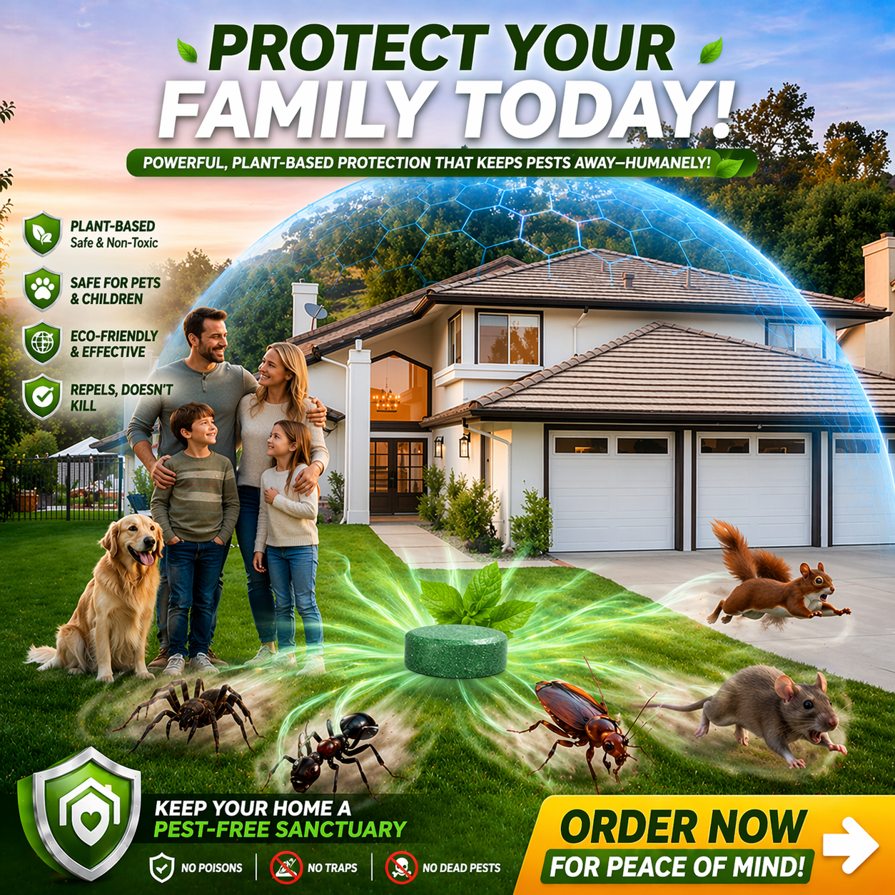 💥LAST DAY SALE 50%OFF💥🟢 Natural Peppermint Rodent Repellent Tablets – 10 Pack