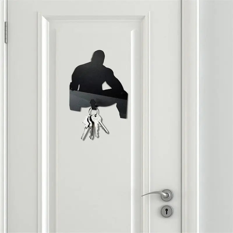 Funny Stainless Steel Key Hook for Wall | Bold & Reflective Key Holder Decor